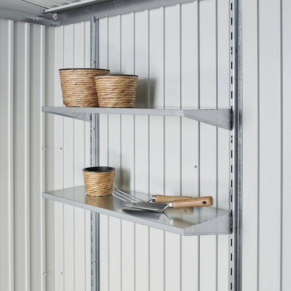 Abri de jardin métal 3,8 m² Ep. 0,53 mm Europa 3 Biohort gris - Image 3