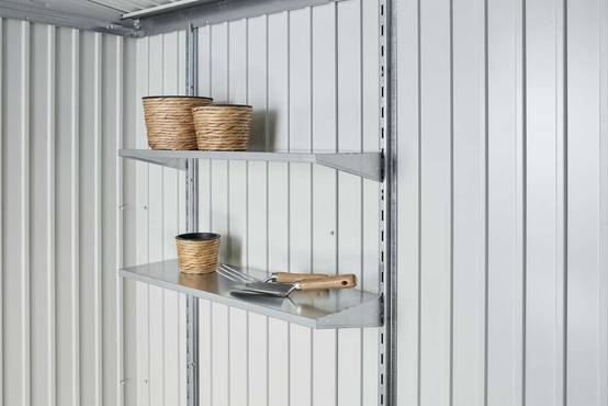 Abri de jardin métal 3,8 m² Ep. 0,53 mm Europa 3 Biohort gris - Image 8