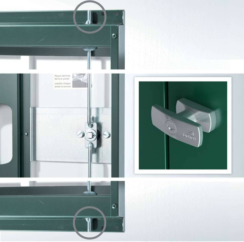 Abri de jardin métal 3,8 m² Ep. 0,53 mm Europa 3 Biohort gris - Image 11