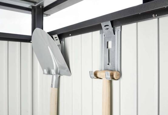 Abri de jardin métal 3,8 m² Ep. 0,53 mm Europa 3 Biohort gris - Image 12