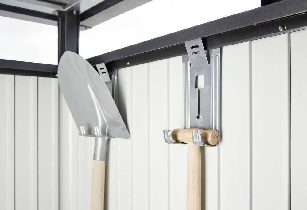 Abri de jardin métal 3,8 m² Ep. 0,53 mm Europa 3 Biohort gris - Image 12