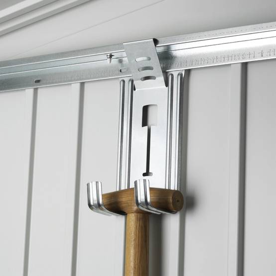 Abri de jardin métal 9.48 m² Ep. 0,53 mm Europa 7 Biohort gris - Image 7