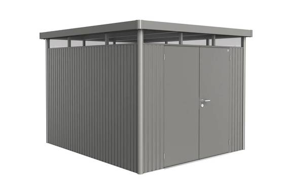 Biohort - Abri de jardin métal double porte toit plat 8,66m² Ep.53mm HighLine - Biohort - Image 10