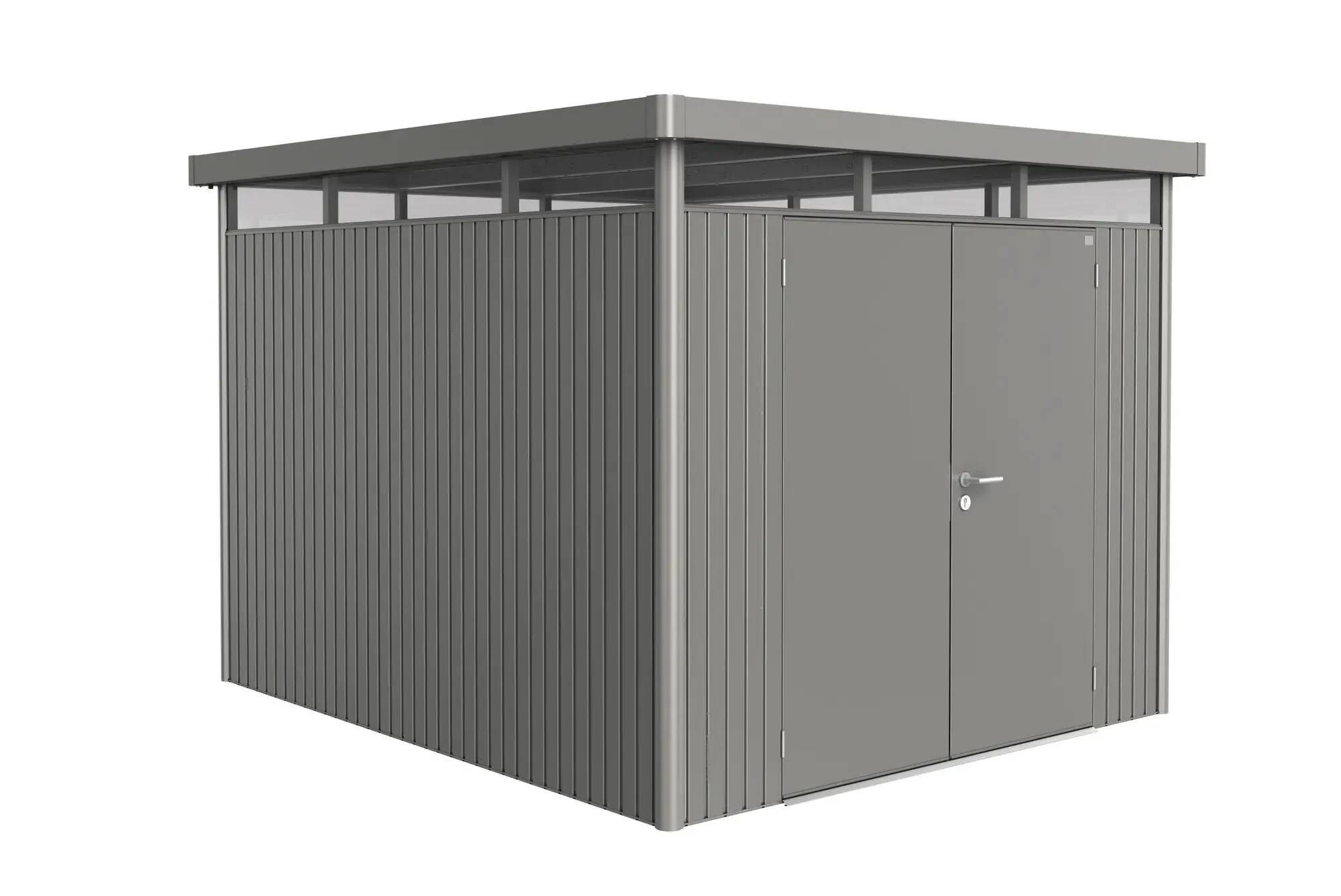 Biohort - Abri de jardin métal double porte toit plat 8,66m² Ep.53mm HighLine - Biohort - Image 10