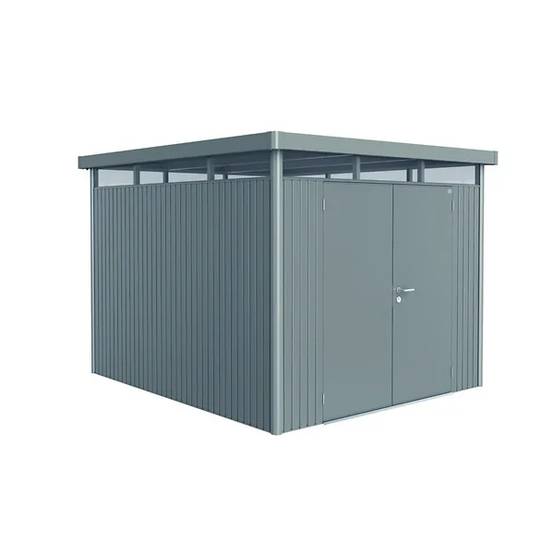 Biohort - Abri de jardin métal double porte toit plat 8,66m² Ep.53mm HighLine - Biohort - Image 9
