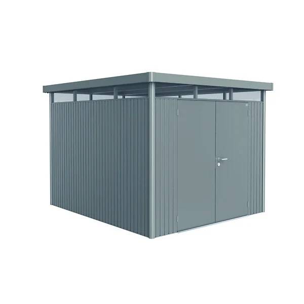 Biohort - Abri de jardin métal double porte toit plat 8,66m² Ep.53mm HighLine - Biohort - Image 9