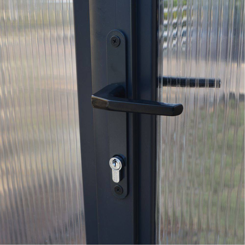 Canopia by Palram - Serre De Jardin Polycarbonate Double Paroi Gris Anthracite 5,7 m² – PALRAM - Image 5