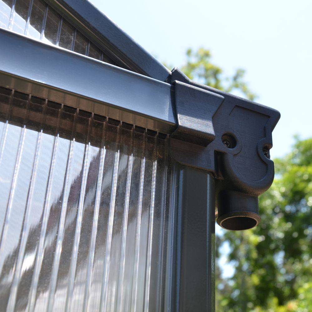 Canopia by Palram - Serre De Jardin Polycarbonate Double Paroi Gris Anthracite 5,7 m² – PALRAM - Image 7
