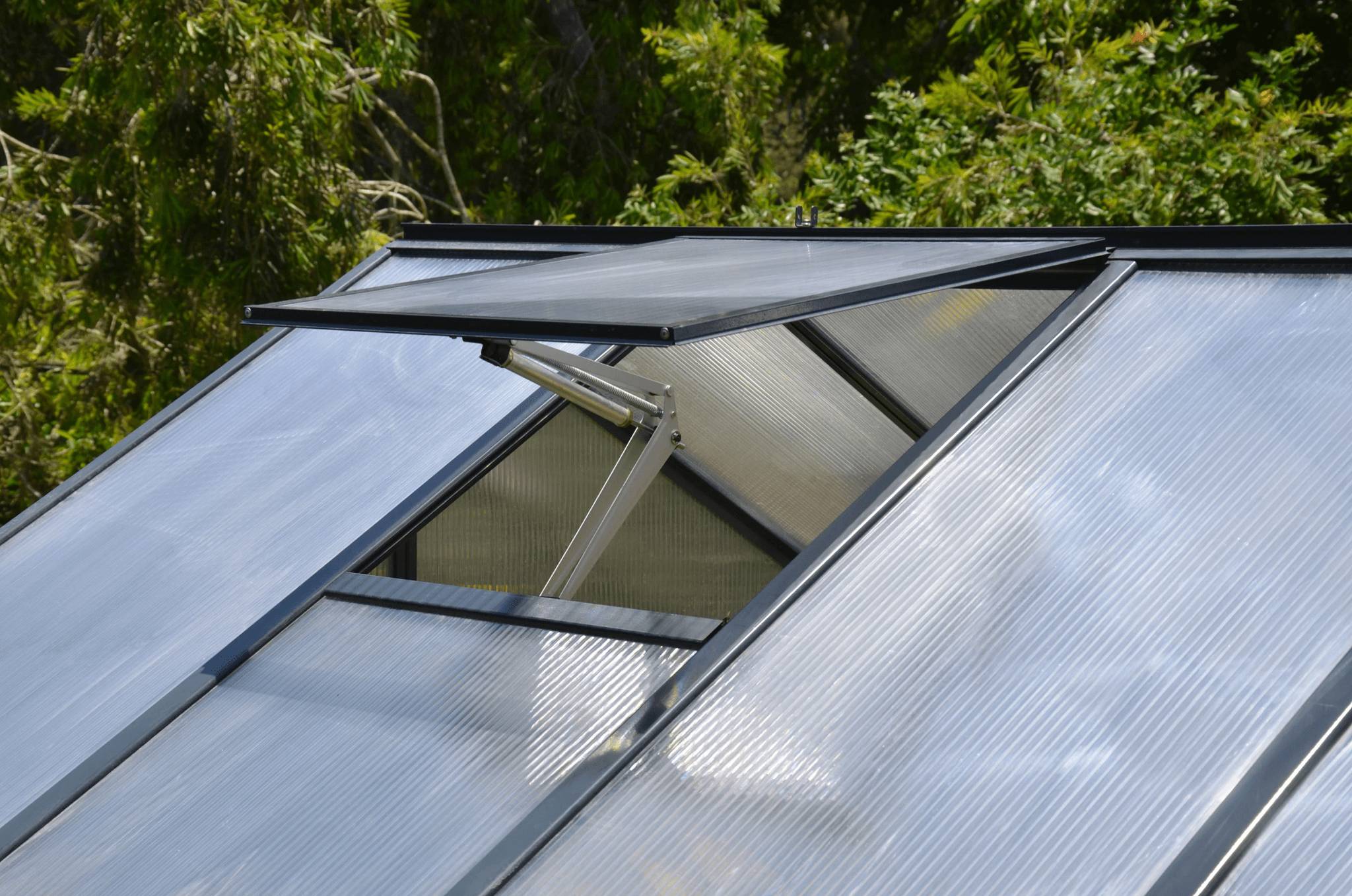 Canopia by Palram - Serre De Jardin Polycarbonate Double Paroi Gris Anthracite 5,7 m² – PALRAM - Image 22