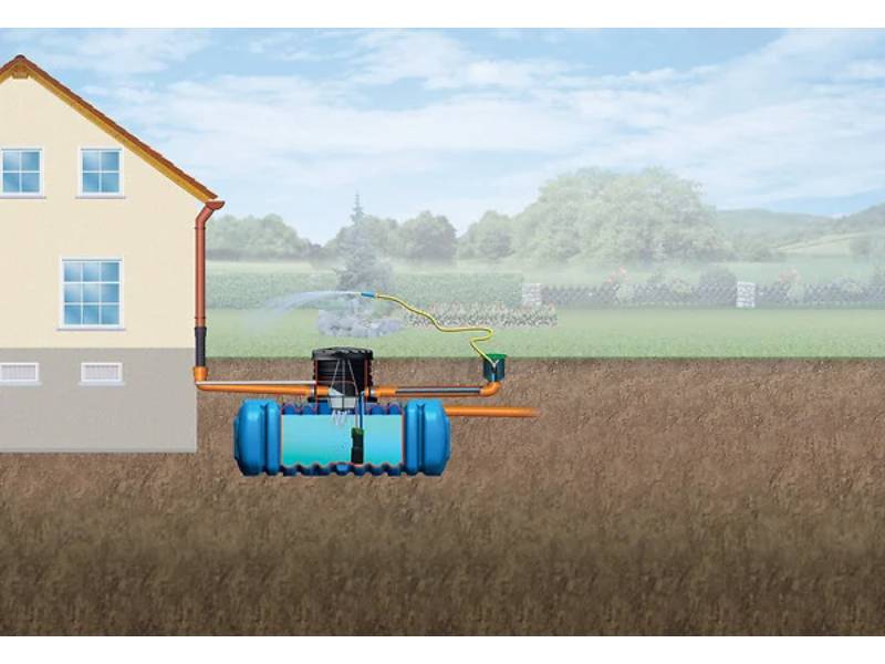 Garantia - Récupérateur d'eau de pluie cuve à enterrer 3000 L bleu – GARANTIA - Image 6