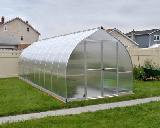 Canopia by Palram - Serre de Jardin Polycarbonate Double Paroi Argent 14,27 m² 601 x 244 x 219 cm - PALRAM - Image 12