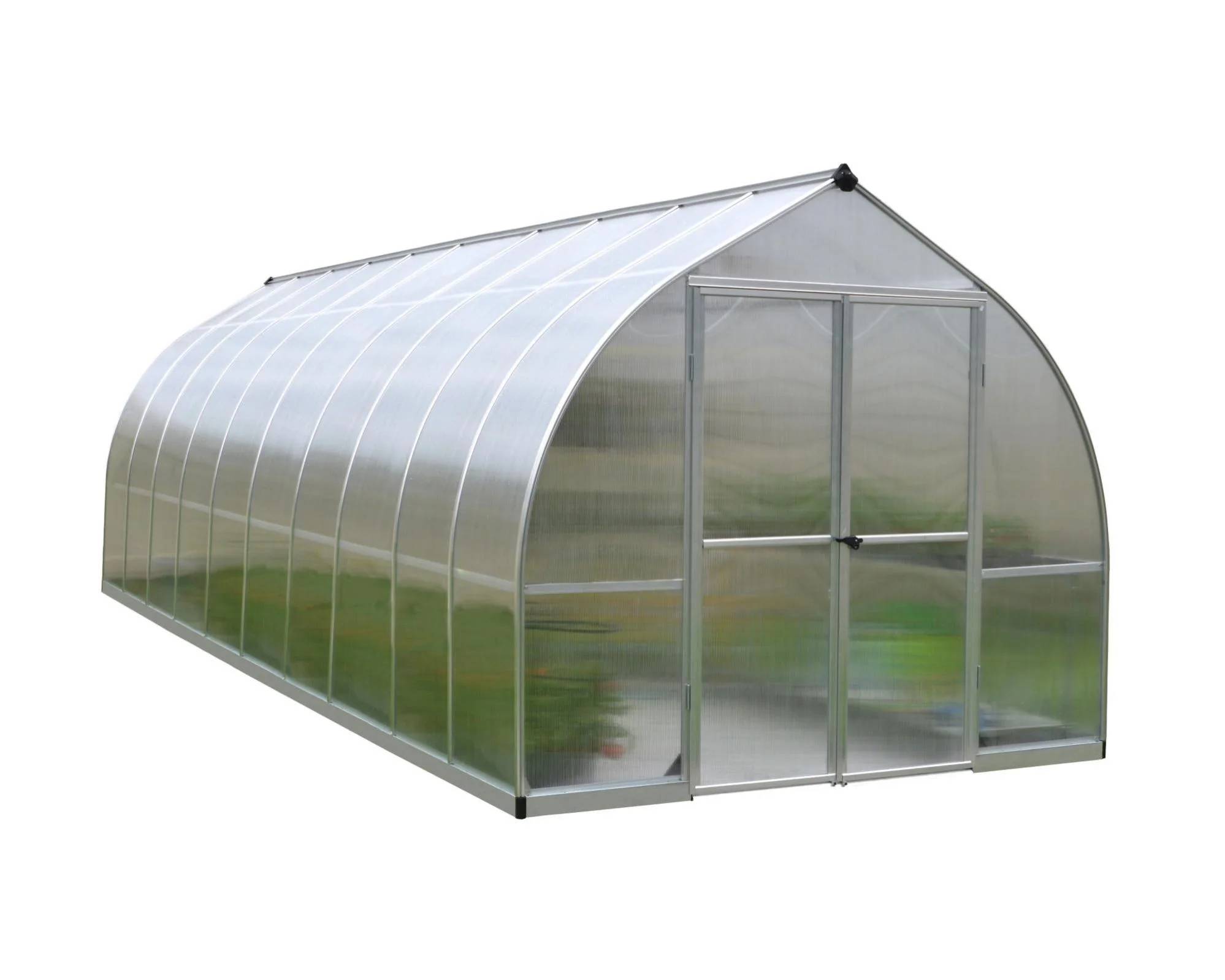 Canopia by Palram - Serre de Jardin Polycarbonate Double Paroi Argent 14,27 m² 601 x 244 x 219 cm - PALRAM - Image 14