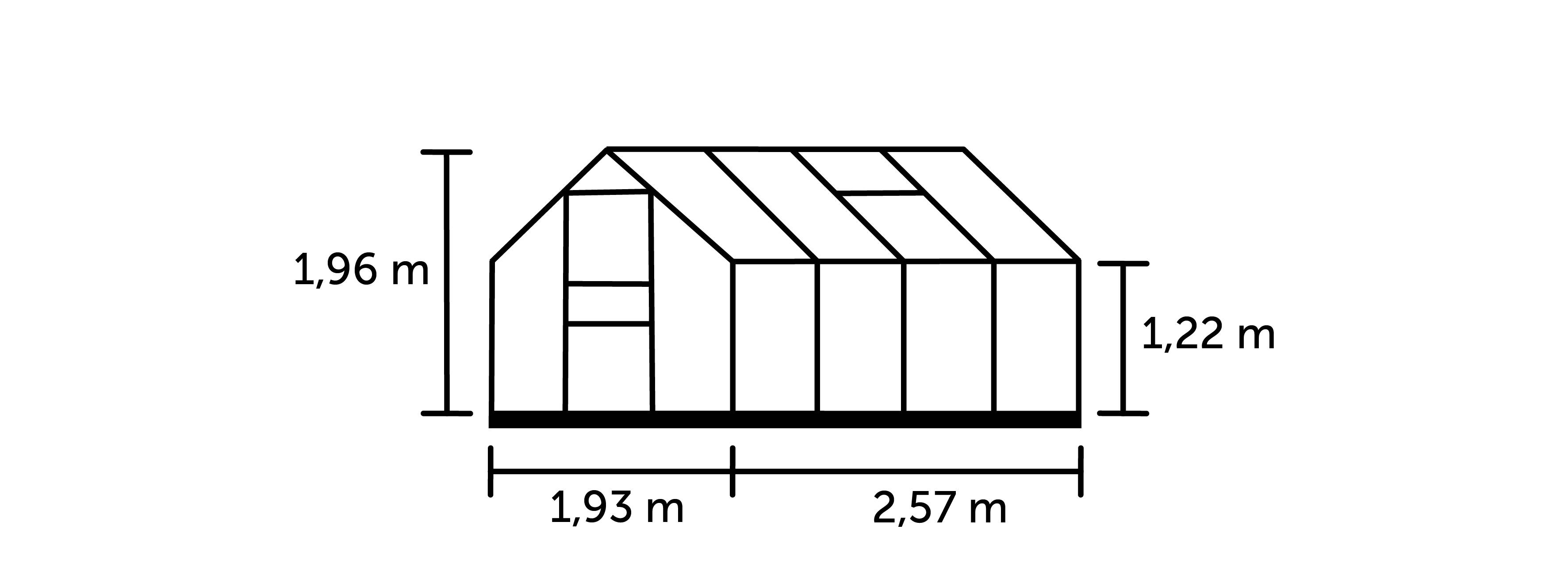 Halls - Serre de jardin verre trempé aluminium noir 5 m² Popular 86 - Halls - Image 4