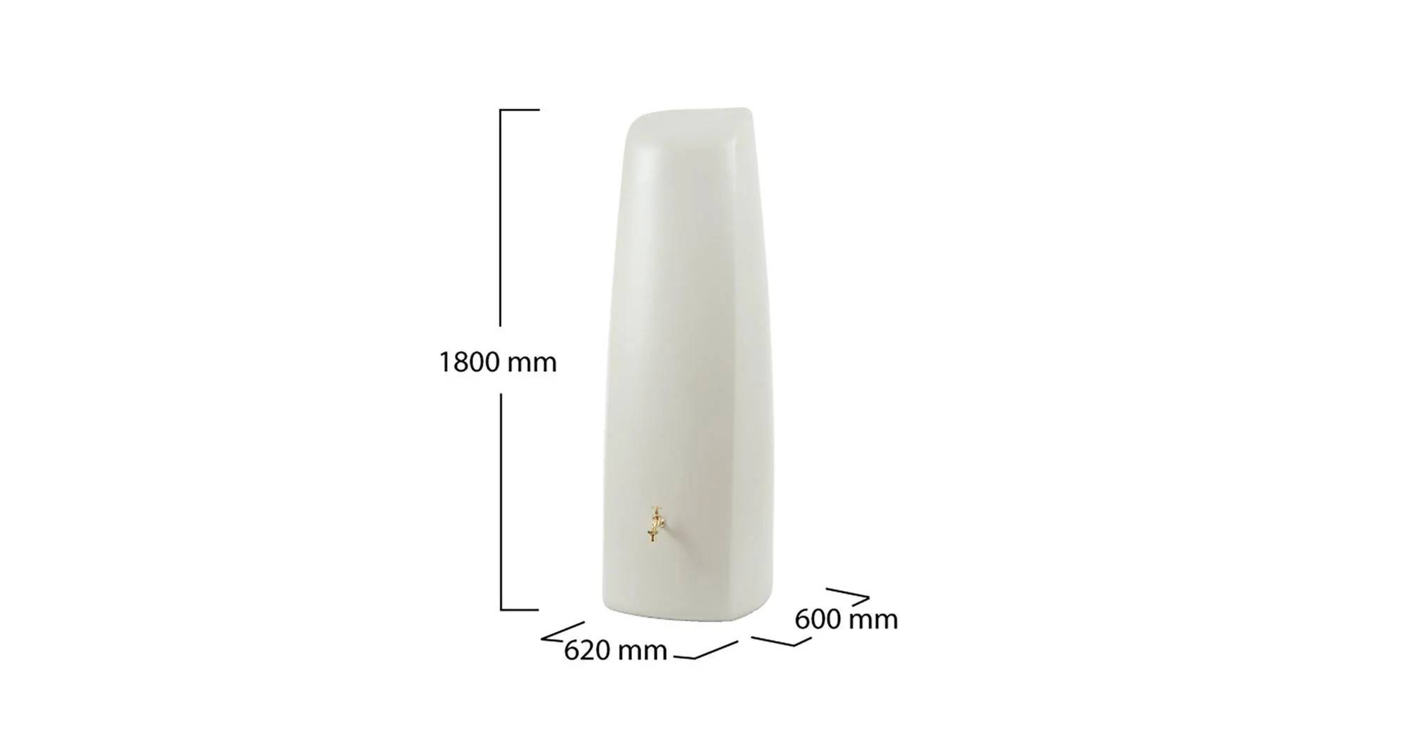 Graf - Récupérateur d'eau de pluie mural 400L Kit Elegance sable – GRAF - Image 10
