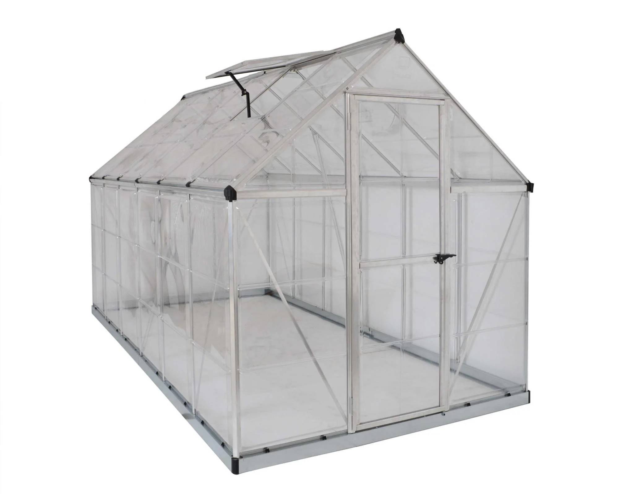 Canopia by Palram - Serre de jardin polycarbonate aluminium brut 6,8 m² Harmony avec embase - Canopia by Palram - Image 5