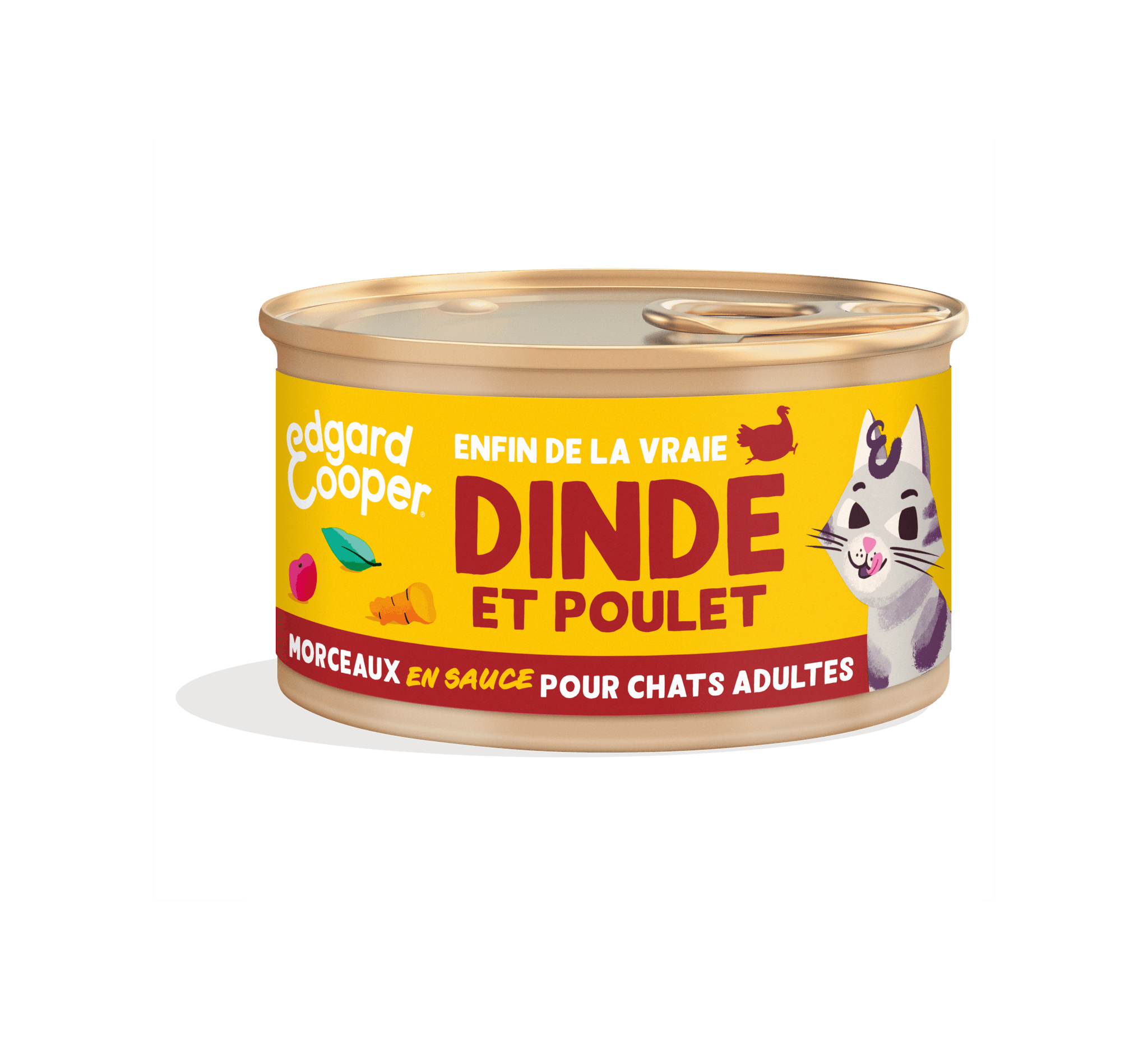 Edgard & Cooper - Morceaux en sauce Chat Naturels sans céréales Dinde & Poulet 85g - EDG COOPER - Image 1