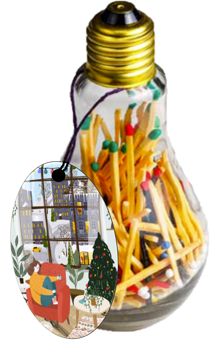 Cosy feu - Ampoule décorative 130 allumettes Scandinavian - Imagen 2