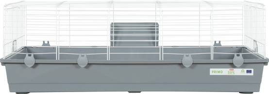 Cage Métal Plastique Blanc Gris 122 x 41 x 67 cm – ZOLUX