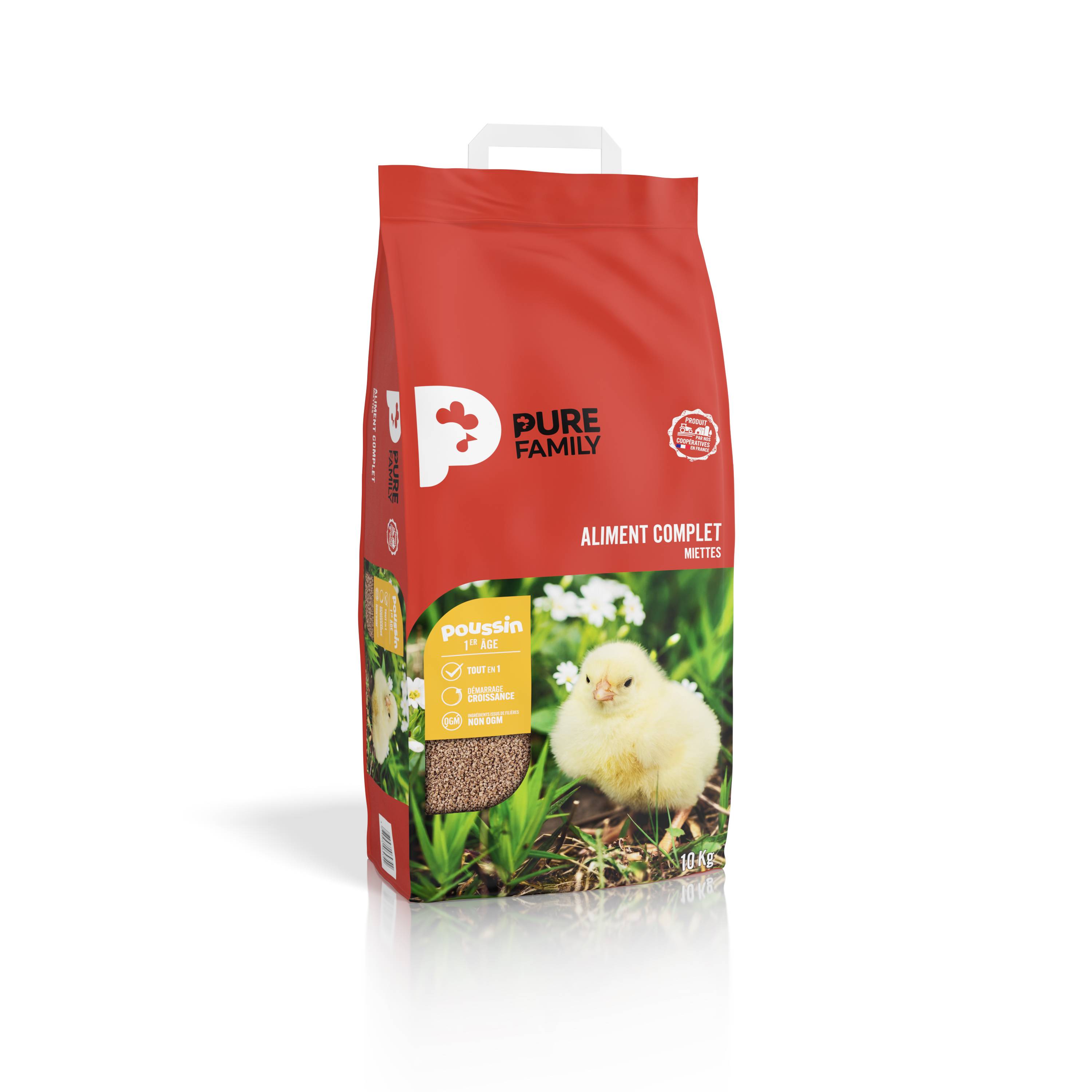 Pure Family - Alimento completo Pollito 10 kg - Pure Family