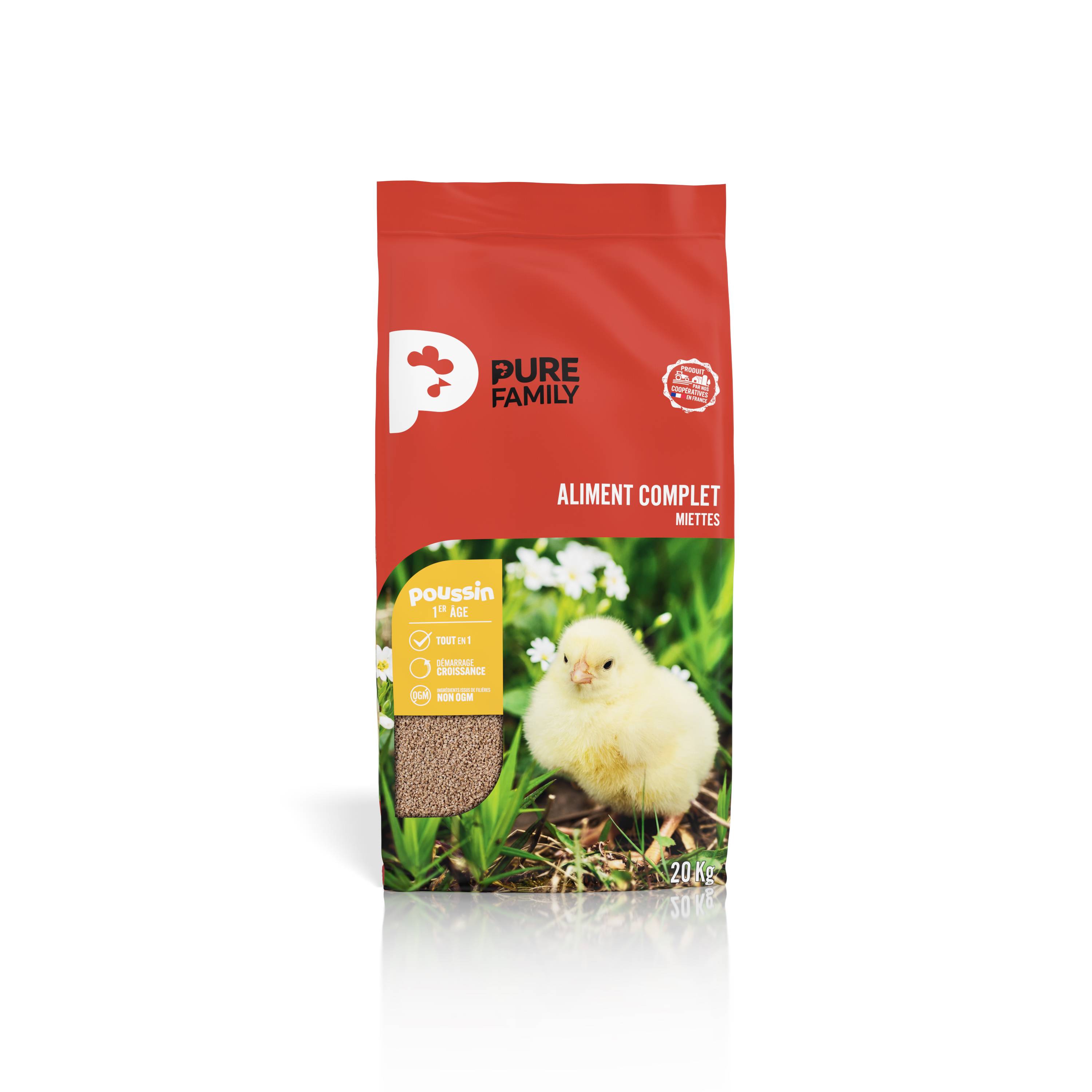 Pure Family - Aliment complet Poussin 20 kg - Pure Family - Image 1