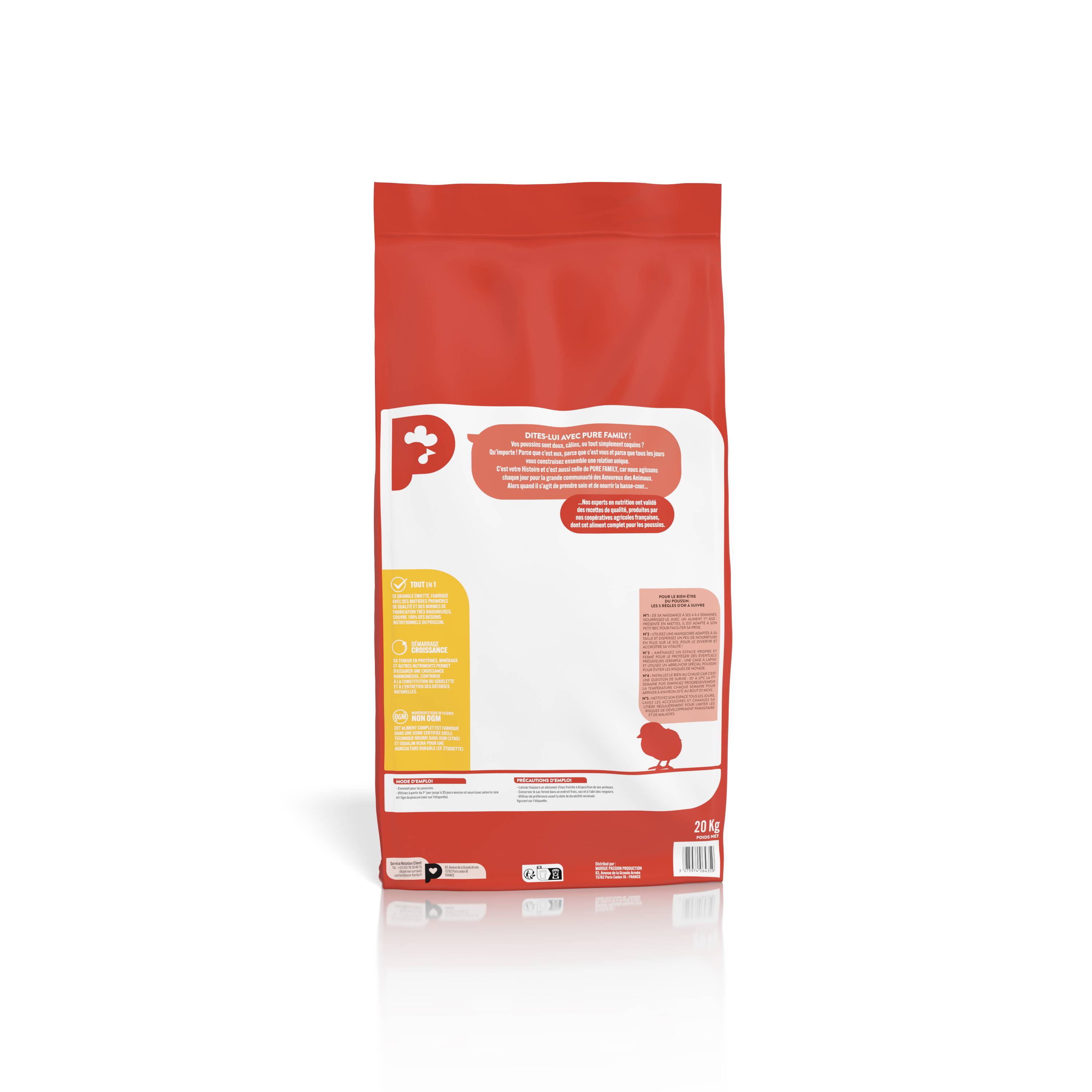 Pure Family - Aliment complet Poussin 20 kg - Pure Family - Image 12