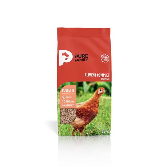 Pure Family - Aliment Complet Poulette Granulés 20 Kg – Pure Family - Image 6