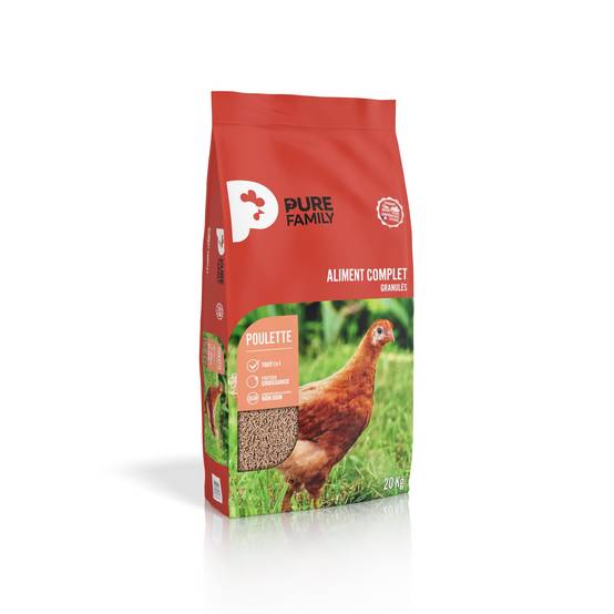 Pure Family - Aliment Complet Poulette Granulés 20 Kg – Pure Family - Image 5