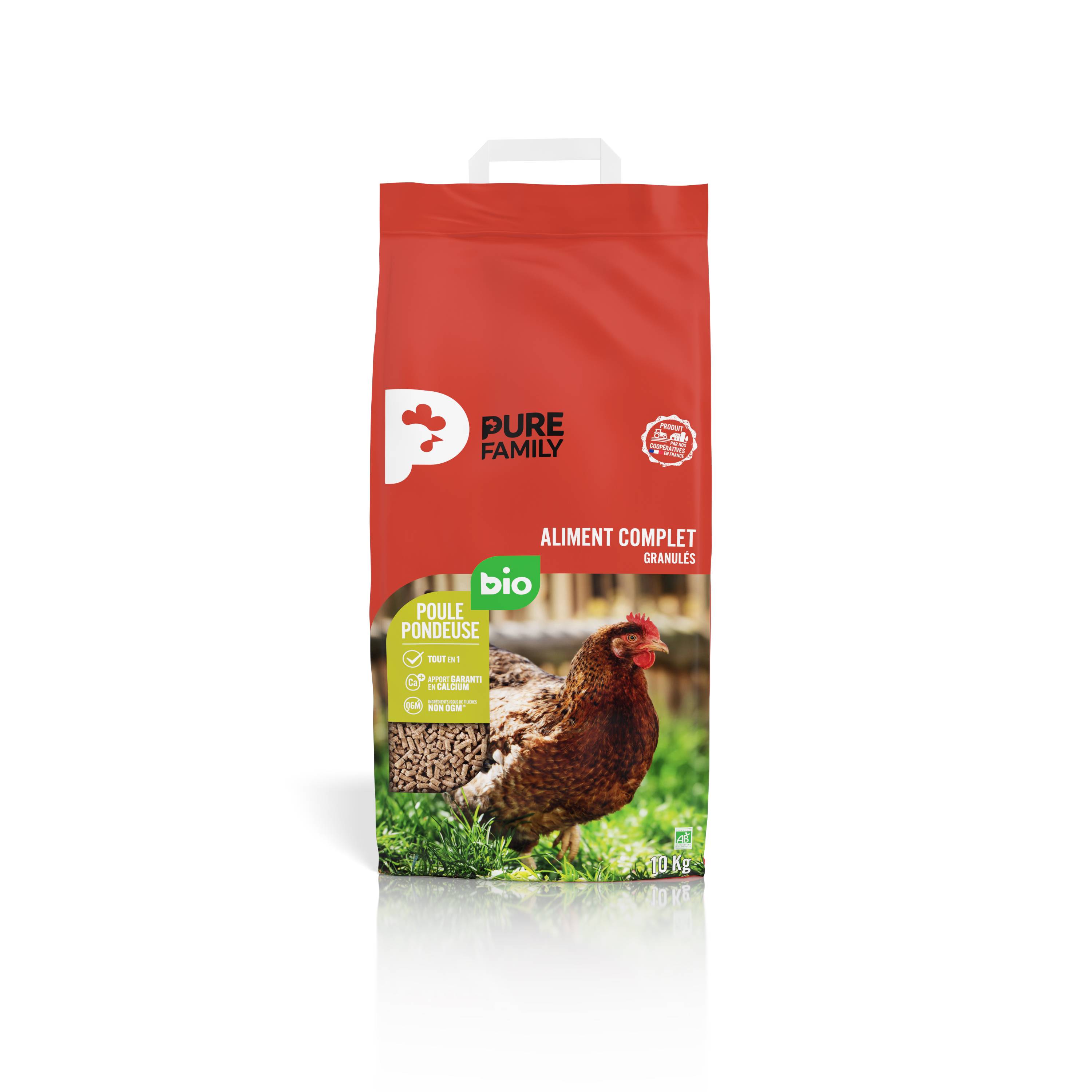 Pure Family - Aliment complet granulés bio poule pondeuse 10 Kg – Pure Family - Image 1