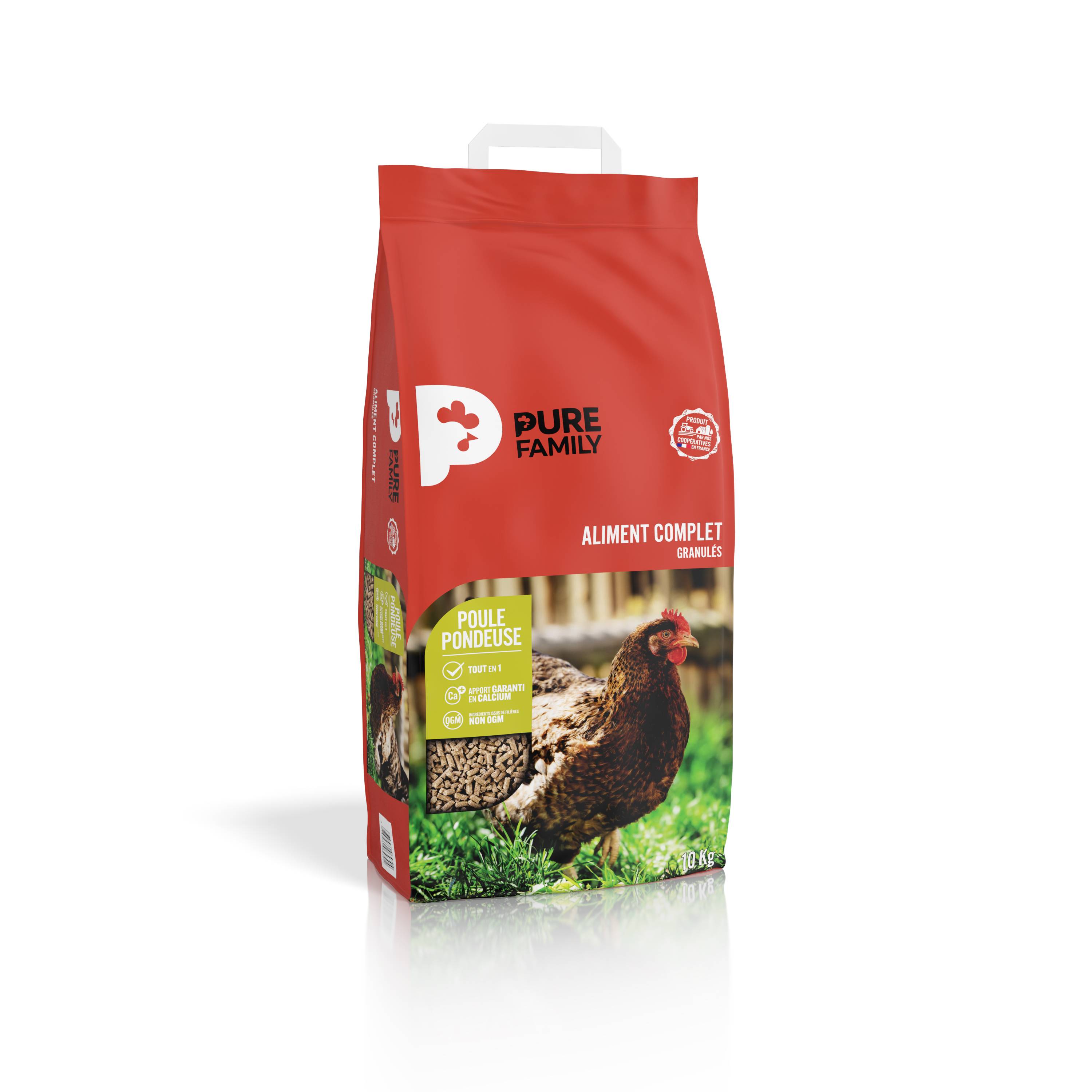 Pure Family - Aliment complet Poule Pondeuse 10 kg - Pure Family