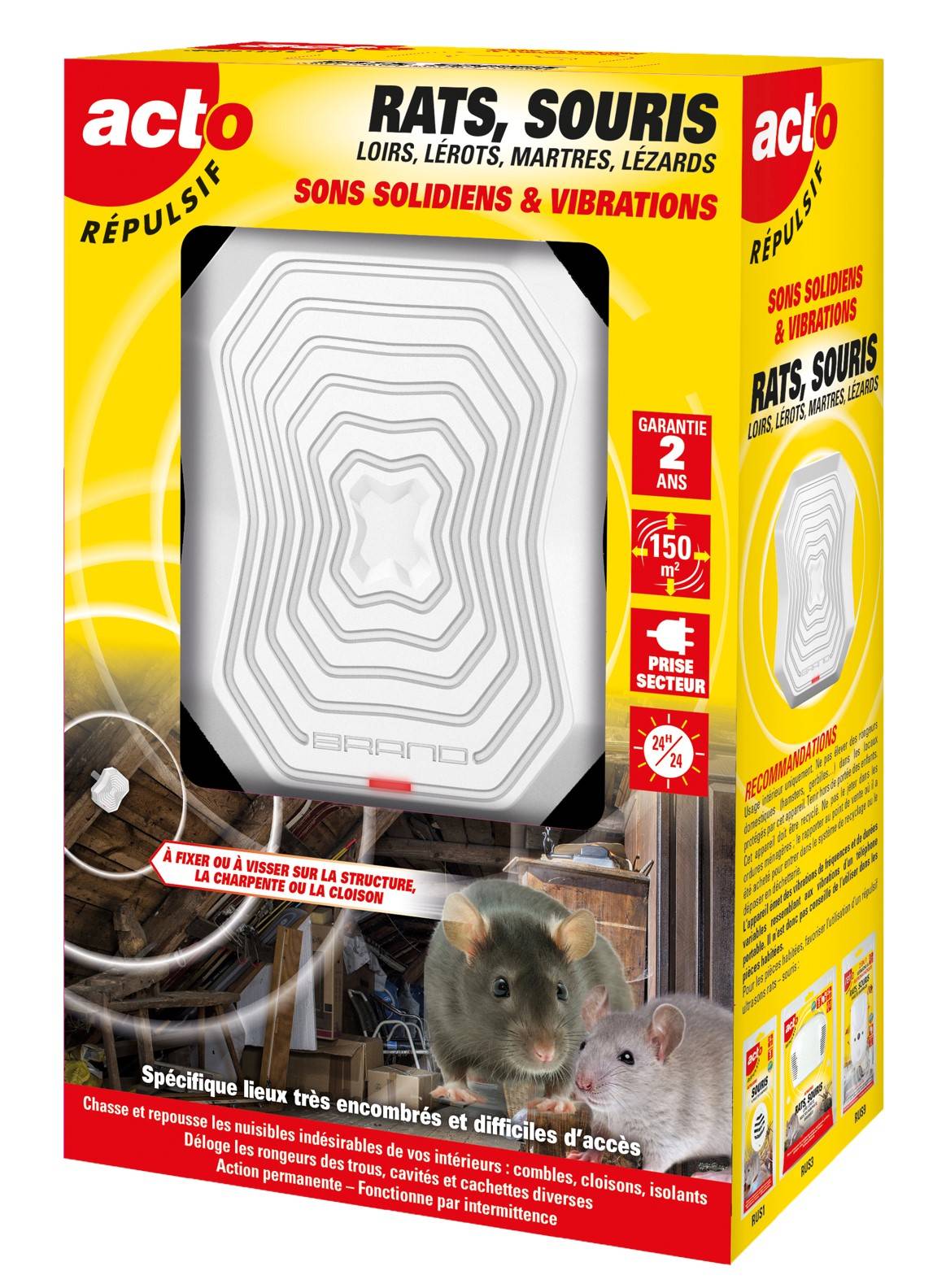 Répulsif rats souris loirs lérots – ACTO - Image 1