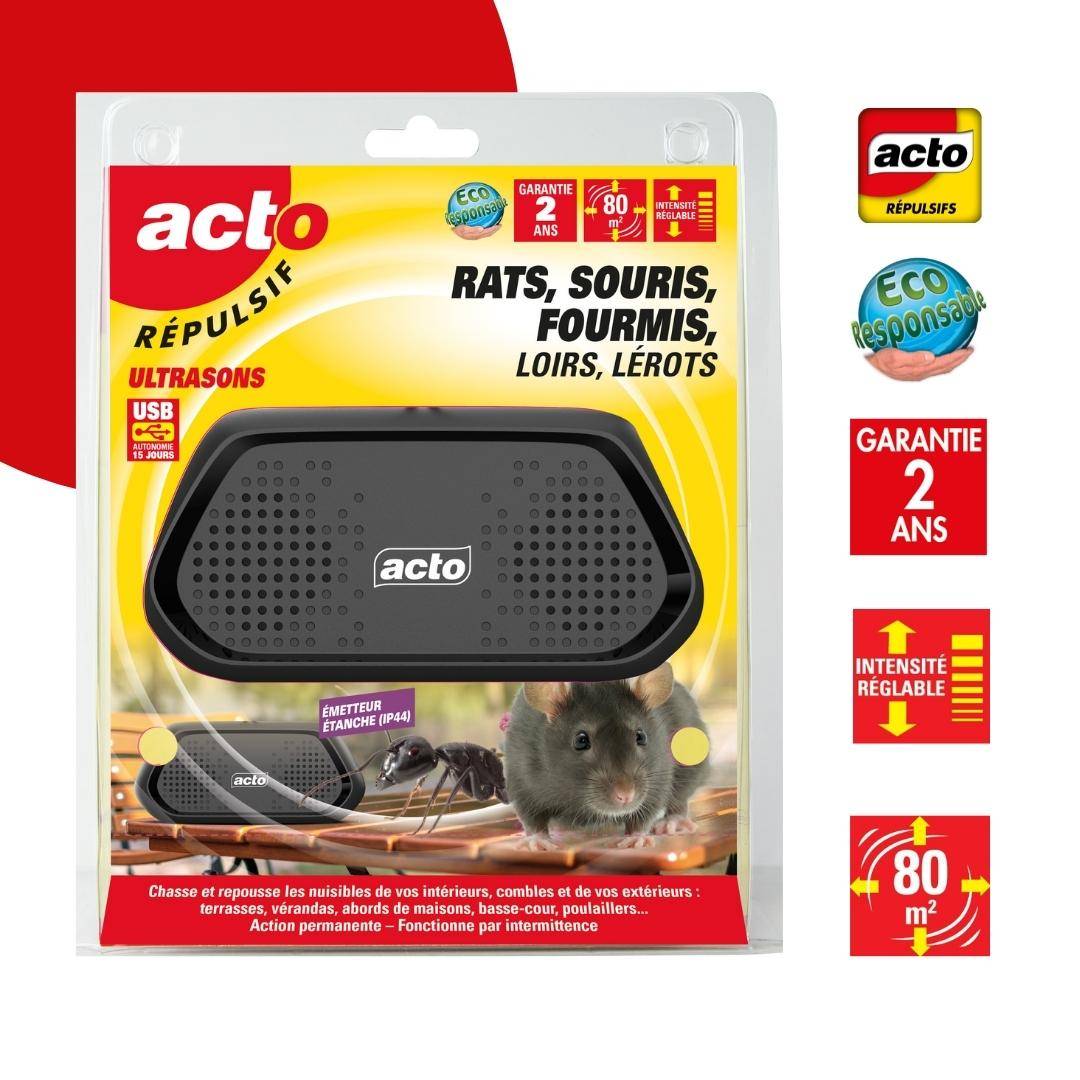 Répulsif Ultrasons Étanche Protection 80 m² – ACTO - Image 2