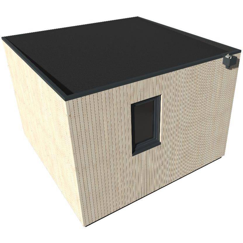 Decor et Jardin - Studio de jardin bois sapin Nord toit plat semi habitable 18,73m² - DECOR ET JARDIN - Image 5
