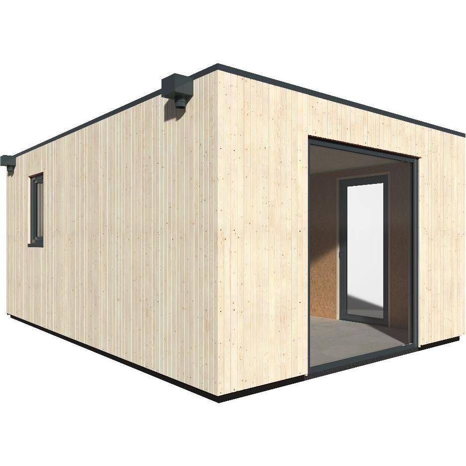 Decor et Jardin - Studio de jardin bois sapin Nord toit plat semi habitable 18,73m² - DECOR ET JARDIN - Image 9