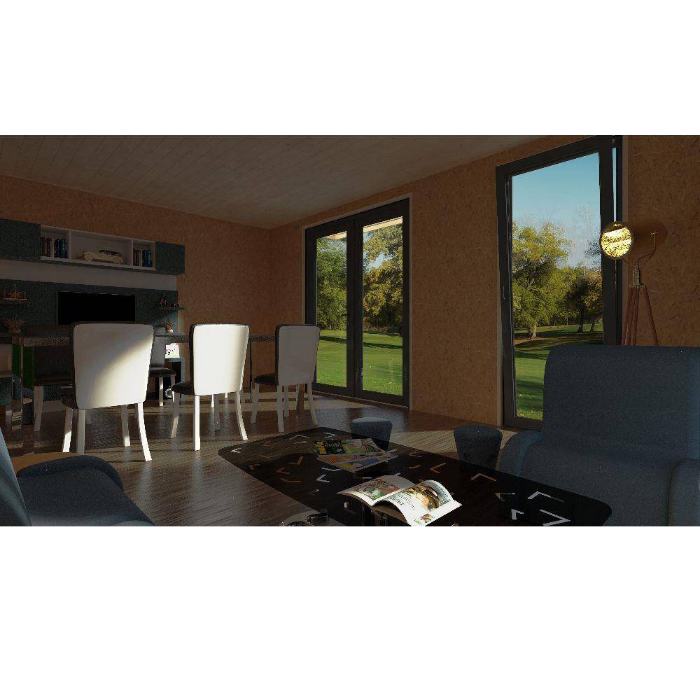 Decor et Jardin - Studio de jardin bois sapin Nord toit plat semi habitable 18,73m² - DECOR ET JARDIN - Image 4