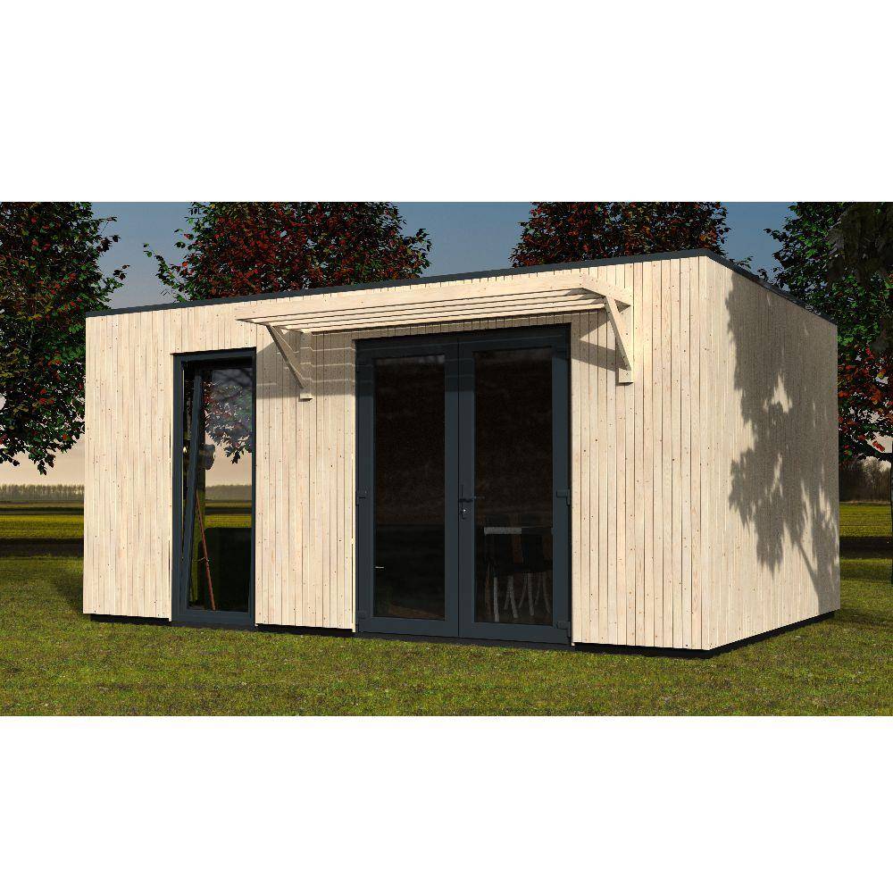 Decor et Jardin - Studio de jardin bois sapin Nord toit plat semi habitable 18,73m² - DECOR ET JARDIN - Image 8
