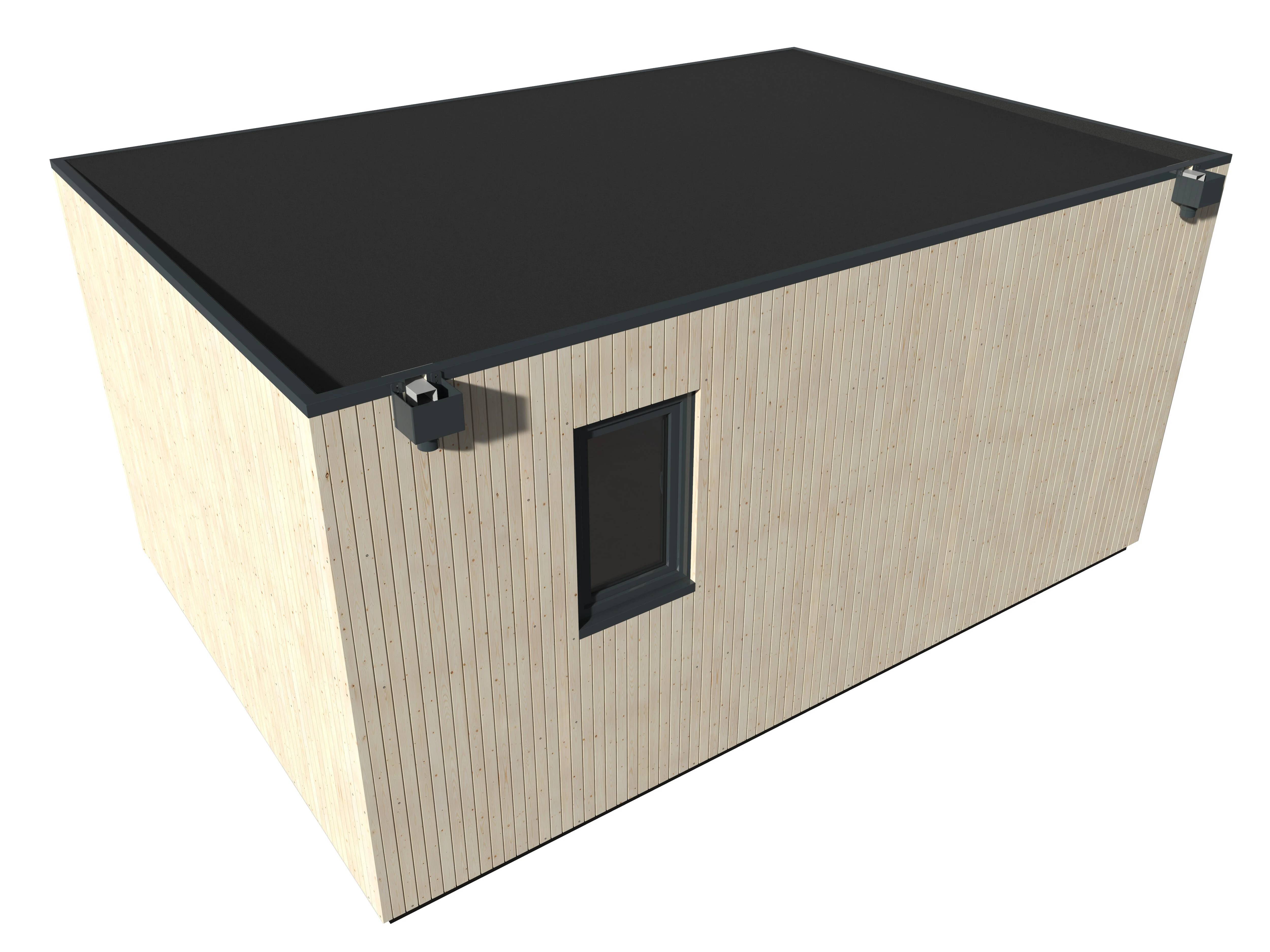 Decor et Jardin - Studio de jardin bois sapin Nord toit plat semi habitable 18,73m² - DECOR ET JARDIN - Image 17