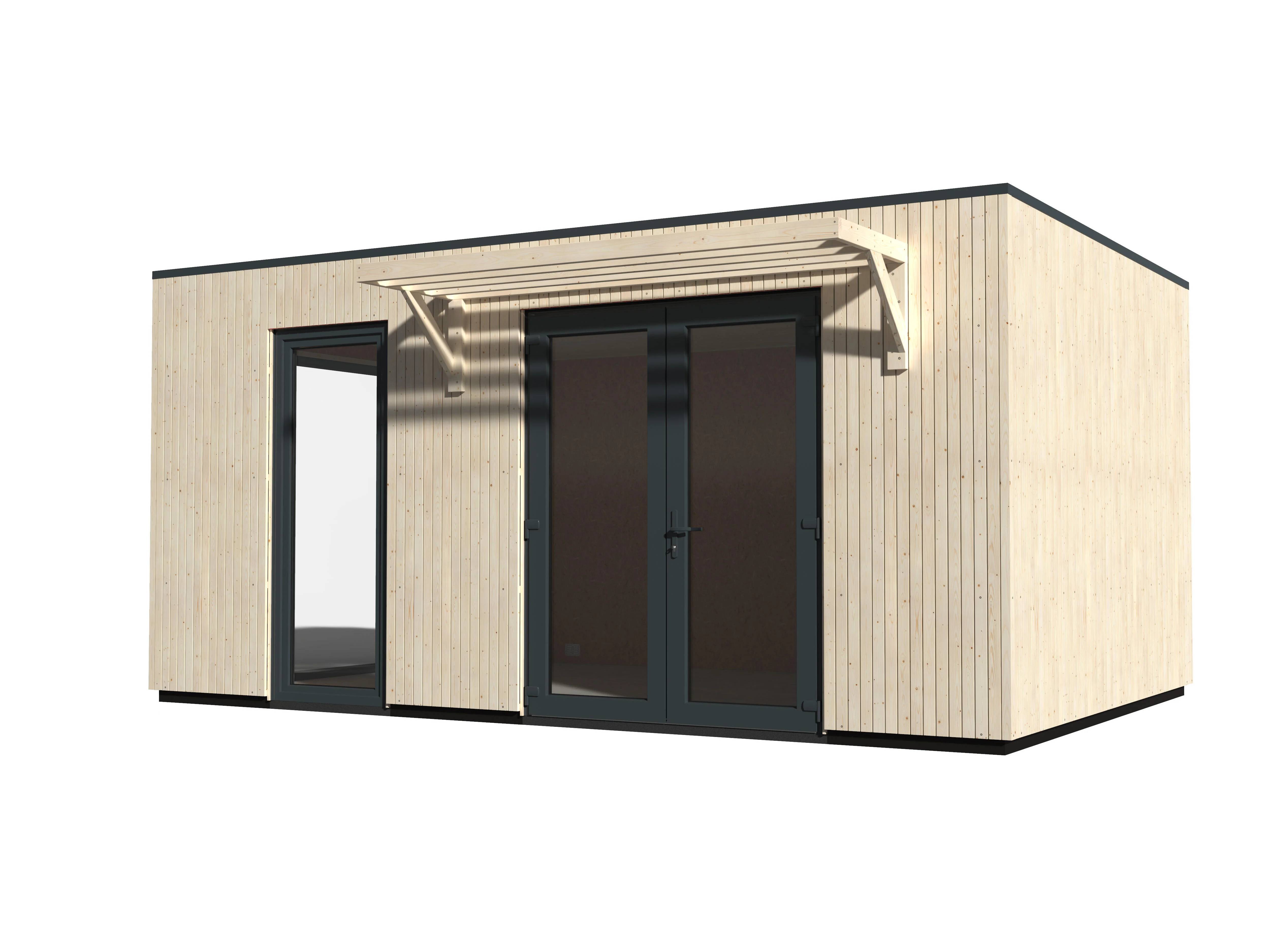 Decor et Jardin - Studio de jardin bois sapin Nord toit plat semi habitable 18,73m² - DECOR ET JARDIN - Image 10