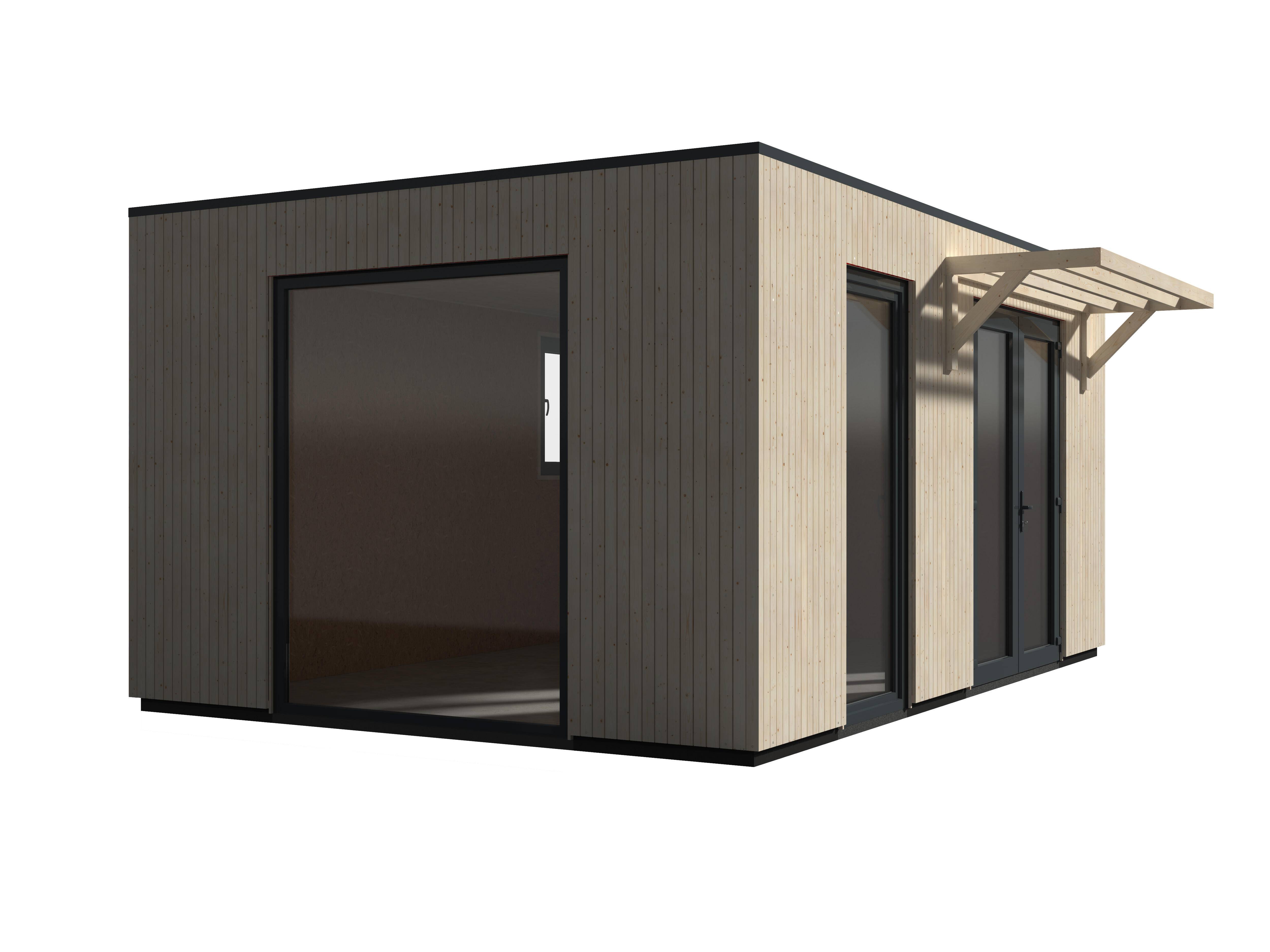 Decor et Jardin - Studio de jardin bois sapin Nord toit plat semi habitable 18,73m² - DECOR ET JARDIN - Image 11
