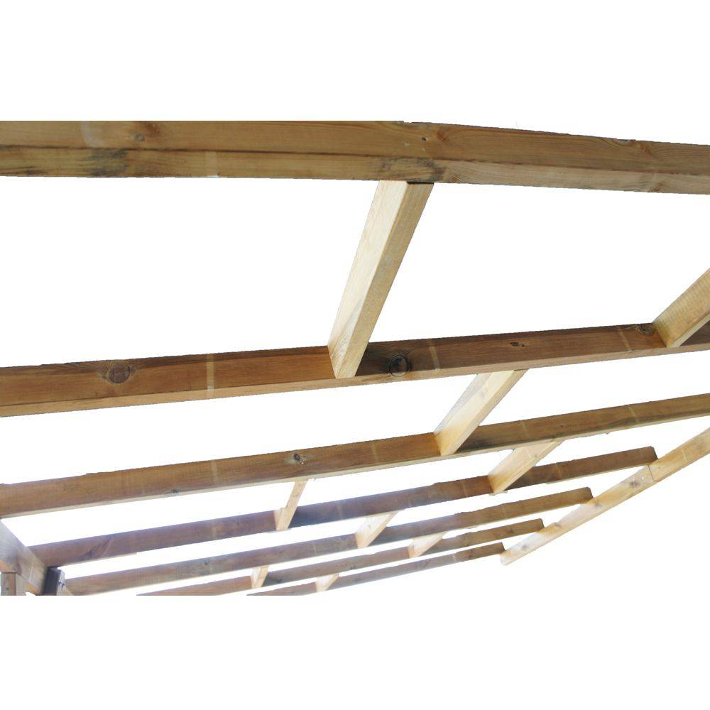 Pergola bois traité marron - Couv'Terrasse® - Image 3