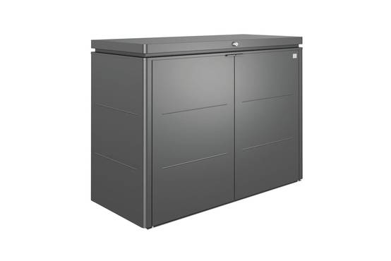 Grande armoire basse HighBoard L160 H118 cm Biohort gris foncé - Image 3