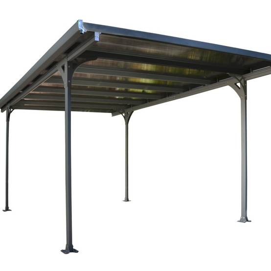 Canopia by Palram - Carport polycarbonate aluminium gris anthracite – PALRAM - Image 1