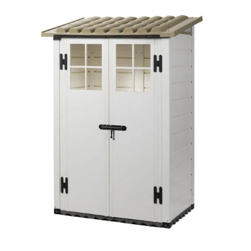 Abri de jardin résine adossable Evo 100 - 1,32 M2 Ep. 22 mm - Image 6