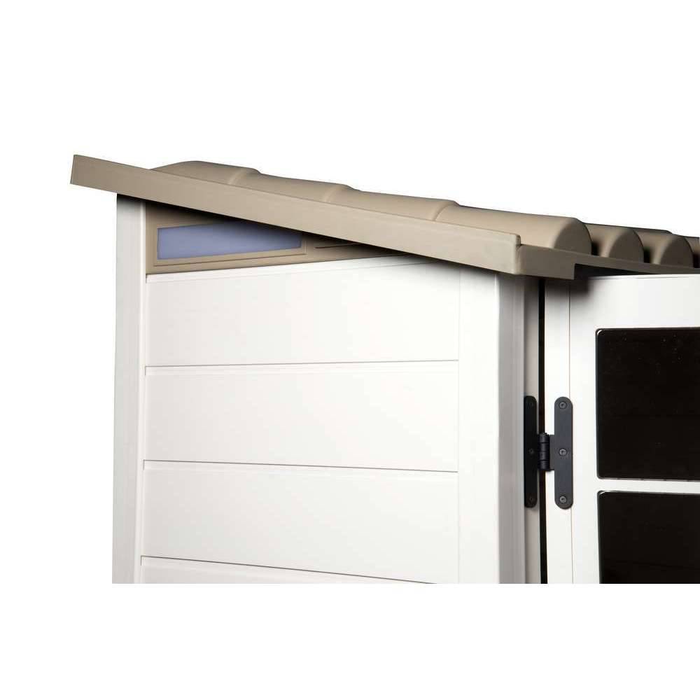 Abri de jardin résine adossable Evo 100 - 1,32 M2 Ep. 22 mm - Image 9
