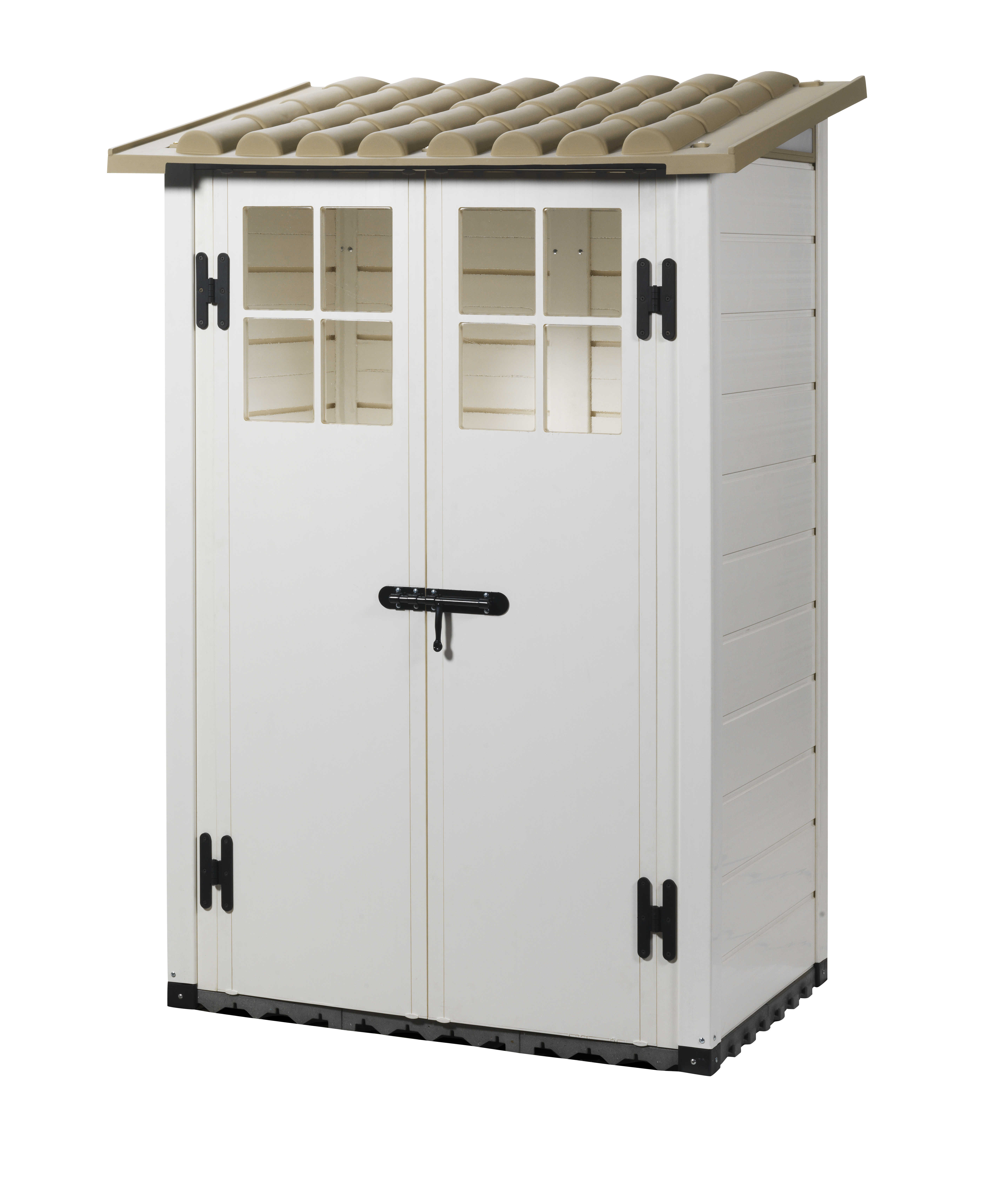 Abri de jardin résine adossable Evo 100 - 1,32 M2 Ep. 22 mm - Image 1