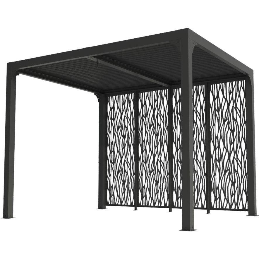 Pergola autoportante biocli alu. avec panneau 7 m2 - Habrita - Image 2