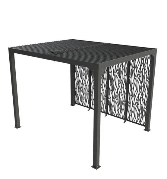 Pergola autoportante biocli alu. avec panneau 7 m2 - Habrita - Image 8