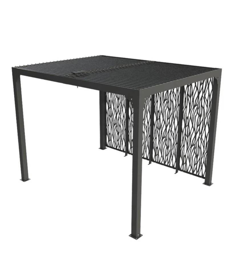 Pergola autoportante biocli alu. avec panneau 7 m2 - Habrita - Image 8