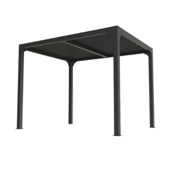 Pergola Bioclimatique Gris Anthracite - HABRITA - Image 2