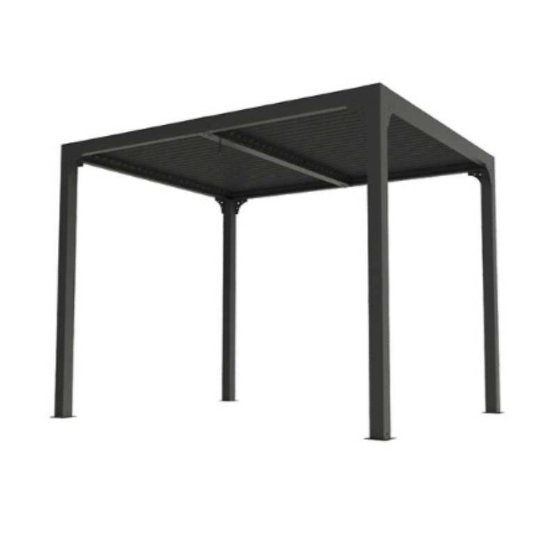 Pergola Bioclimatique Gris Anthracite - HABRITA - Image 2