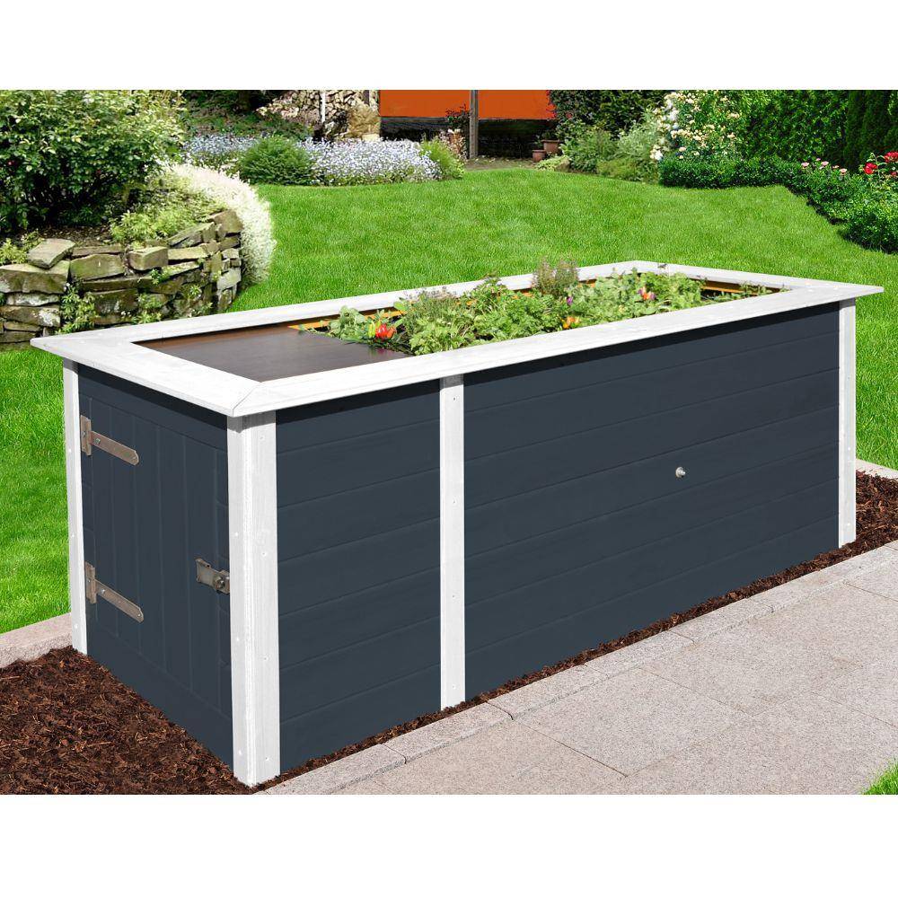Weka - Jardinière surélevé Bois av rangement Weka L.217 x l.92 x H.81 cm - Image 4
